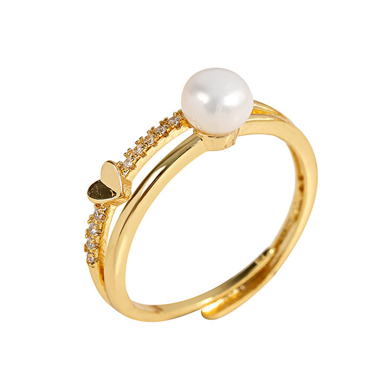 Analeah Pearl Ring | 18k Gold Plated