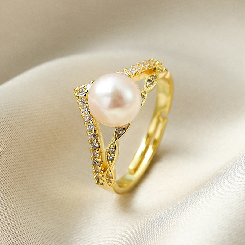Capri Pearl Ring | 18k Gold Plated